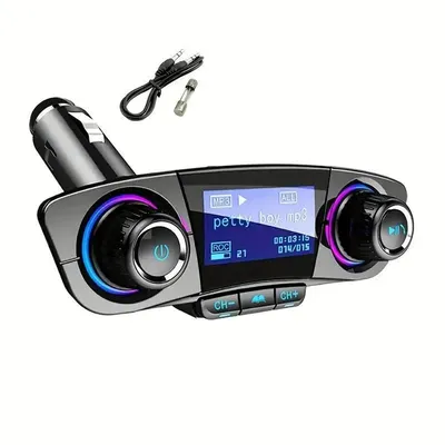 1pc Car MP3 Player With Card Slot, AUX Wireless Receiver, Multi-function Car USB Music Player,