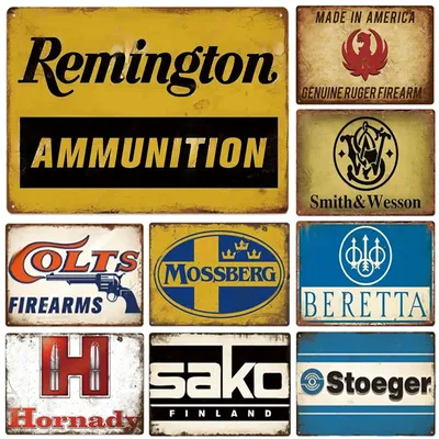 Metal Tin Signs Stoeger Beretta Wall Decoration Plaque Vintage Art Poster Iron Painting for Man Cave