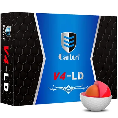 Caiton Pro Golf Balls - 4 Layers, DuPont Surlyn, Adds 30 Yards, Tournament Performance, Great Feel