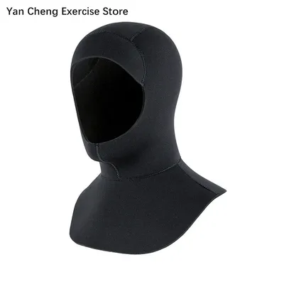 3/5mm Neoprene Diving Hooded Thicken Swimming Cap with Shoulder Deep Dive Surfing Spearfishing
