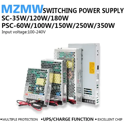 UPS/Charge Function Switching Power Supply 35W 60W 100W 120W 150W 180W 250W 350W 110/220V AC/DC 12V
