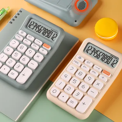 Voice Style High Appearance Level 12Digts Calculator Device Cute Creative Small Portable Computing