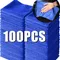 1/100Pcs Microfiber Towels Car Wash Drying Cloth Towel Household Cleaning Cloths Auto Detailing
