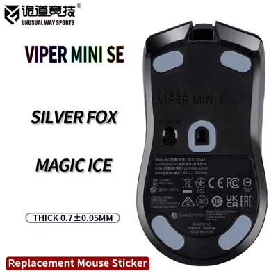 UnusualWaySports Mouse Skates Feet Razer Viper Mini Signature Edition Cambered Surface PTFE Anti
