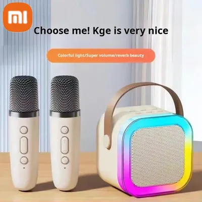 XIAOMI K12 Wireless Karaoke Speaker Bluetooth Microphone K12 Home KTV Karaoke Machine RGB Light