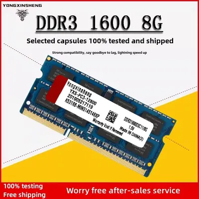 DDR3 DDR3L 4GB 8GB 1600MHz Universal Laptop Memory PC3L-12800 Non-ECC 1.35V 204Pin SODIMM RAM for