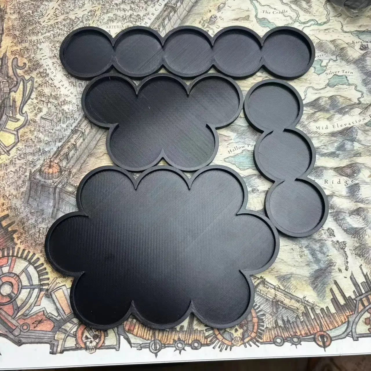 40mm Round Bases Tray 3D Printed Model Movement Tray for Warhamemr