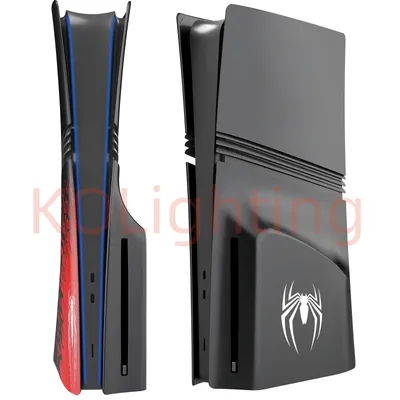 For Playstation5 Pro Limited Edition Spider Faceplate Cover Compatible with PS5 PRO Disc Version