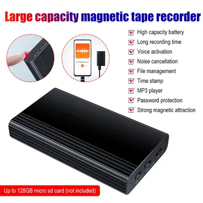 500 Hours Recorder Voice Recorder Noise Cancelling Audio Recorder with Magnetic Attachment Suitable