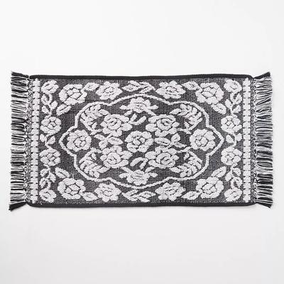 Anthropologie Bath | Woven Nellie Bath Mat-Black & White | Color: Black/White | Size: Os