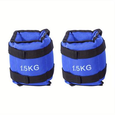TEMU Wrist Arm Weights, Adjustable Wrist Ankle Weights Exercise Fitness Gym Resistance Stength Training Running, 1 Pair 1. 5kg ( Kg Image