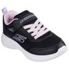 Sneaker SKECHERS "SELECTORS", Kinder, Gr. 29, schwarz (schwarz, rosa), Textil, Lederimitat, sportlich, Schuhe, Slip-On Sneaker mit Klettverschluss, Größenschablone zum Download