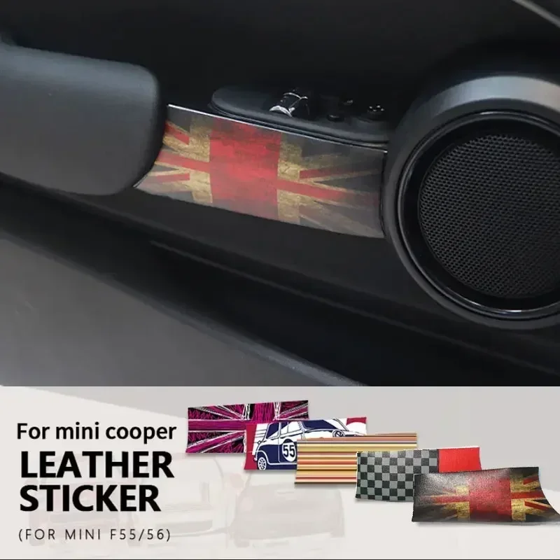 Autocollant de bouton de poignée de porte intérieure de voiture, JACK nocturne, pour Mini Cooper F56 F55 R55 R56 R57 R58 R59 S pour mini accessoires Cooper