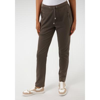 Schlupfhose ANISTON CASUAL, Damen, Gr. 38, N-Gr, taupe, helltaupe, Jersey, Obermaterial: 66% Polyester, 31% Viskose, 3% Elasthan, bedruckt, gemustert, unifarben, casual, lässig geschnitten knöchellang, Hosen, mit dezentem Druck Image