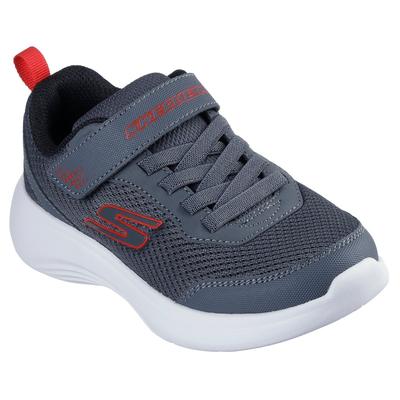 Sneaker SKECHERS "SELECTORS", Kinder, Gr. 32, grau, Textil, Synthetik, sportlich, Schuhe, Freizeitschuh mit Klettverschluss, Größenschablone zum Download Image