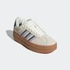 Sneaker ADIDAS SPORTSWEAR "VL COURT BOLD", Gr. 41, sanftes weiß, collegiate grün, bliss lila, Leder, Synthetik, sportlich, Schuhe, Design auf den Spuren des adidas Gazelle Bold, Topseller