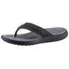 Zehentrenner CROCS "Yukon Vista II Flip", Herren, Gr. 46, schwarz, Lederimitat, sportlich, Schuhe, Sandale, Sommerschuh mit Ziernaht