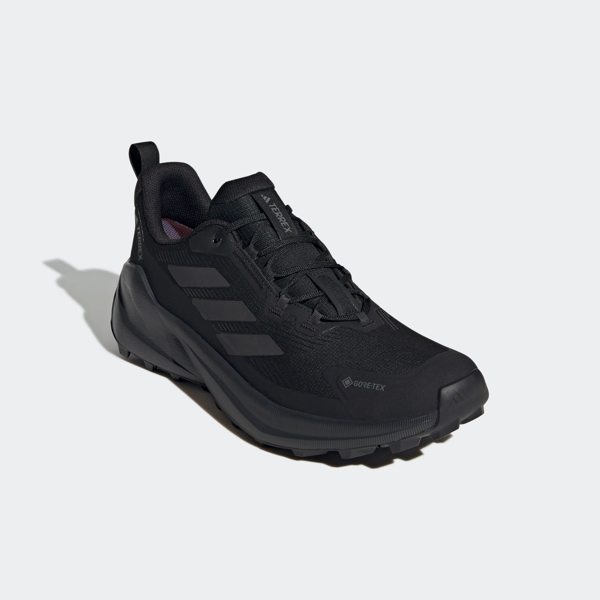 Wanderschuh ADIDAS TERREX "TERREX TRAILMAKER 2 GORE-TEX", Herren, Gr. 47, schwarz (core schwarz, grau four, carbon), Synthetik, Textil, Schuhe Wanderschuh, wasserdicht