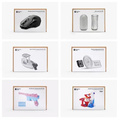 For Bambu Lab 3D Printing DIY Creative Model Computer Wireless Mouse Charger Engine LED Light