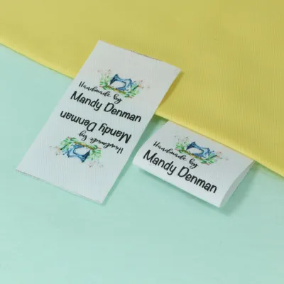 Sewing labels / Custom brand labels, Clothing Labels, Sewing Machine, Fabric 100% cotton, Custom