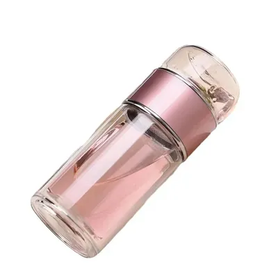 350ML/500ML Tea Water Separation Cup Double Wall Tea Infuser Bottle Heat Resistant Water Cup Filter