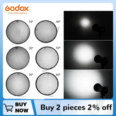 Godox Honeycomb Grid Diffuser 6.7'' 17cm 10 20 30 40 50 60 Degree for Bowens Standard Reflector