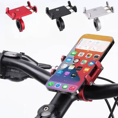 Bicycle Phone Holder Reliable Mount Universal MTB Mobile Cell GPS Metal Motorcycle Holder on Road