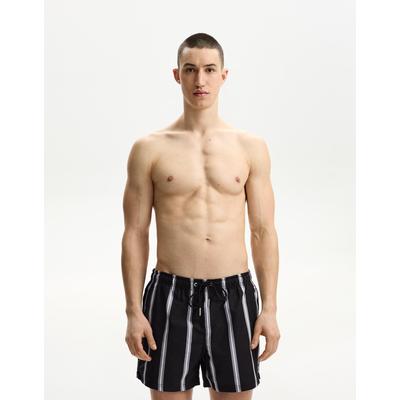 Bershka Printed Swimming Trunks Men Xl Black