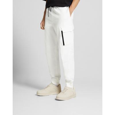 Bershka Slim Cargo Joggers Men Xs White