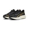 Laufschuh PUMA "POUNCE LITE", Gr. 43, puma gold, puma schwarz, Textil, sportlich, Schuhe