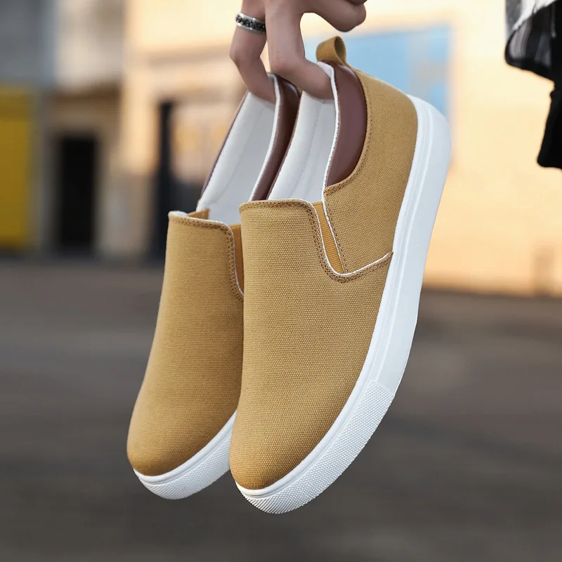 Anti-geruch Casual Leinwand Schuhe männer Plimsolls Sommer Weiße Turnschuhe Mann Slip Auf Loafer Sport Schuhe Männliche Turnschuhe geschnürt Trainer
