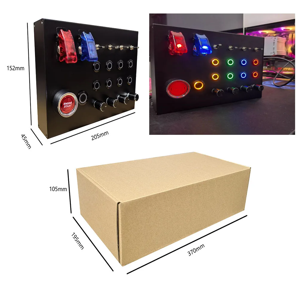USB-Steuerbox PC Simracing für FANATEC THRUSTMASTER SIMUCUBE Sim Racing Car Button Box Image