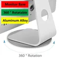 Supporto per monitor con rotazione a 360 gradi per Apple iMac Base Dock da 24-27 pollici per iPad Pro Air Mini Staffa di supporto per monitor universale