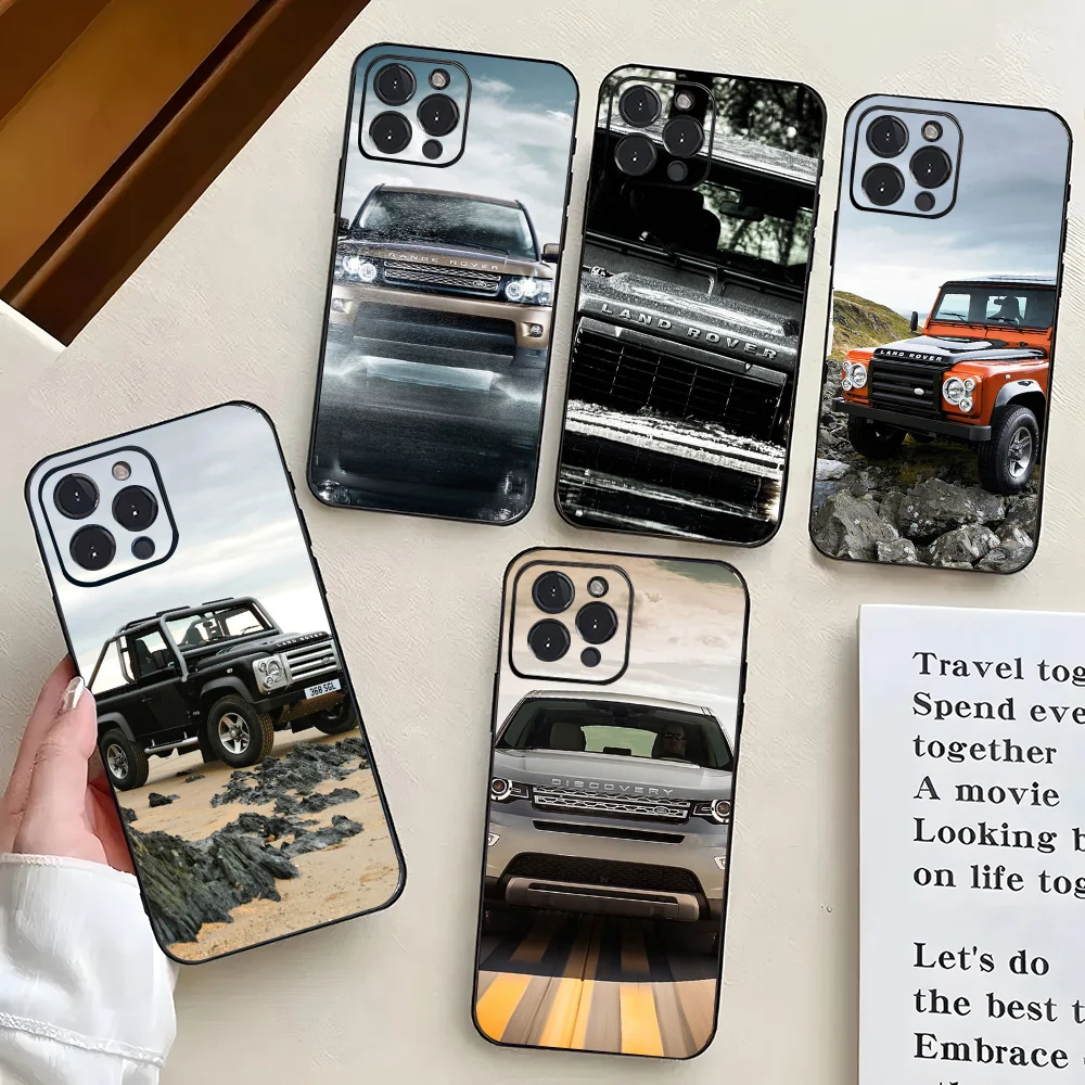 Landrover Luxus B-Marke C-Auto Handyhülle Silikon weich für IPhone 16 15 14 13 12 11 X XR Plus Pro Max Plus Image