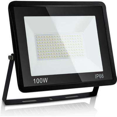 Swanew led Fluter Flutlicht Strahler 100W Scheinwerfer Baustrahler Außen Lampe IP65 Warmweiß Image