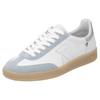 Sneaker RIEKER SPORT "San Diego", Damen, Gr. 44, blau (weiß, hellblau), Leder, Veloursleder, sportlich, Schuhe, Retro-Sneaker, Freizeitschuh, Halbschuh mit herausnehmbarem Fußbett