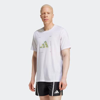 T-Shirt ADIDAS PERFORMANCE "M BOX LOGO G T", Herren, Gr. XL, weiß, Obermaterial: 70% Polyester, 30% Baumwolle, sportlich, Shirts Image