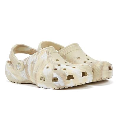 Crocs Classic Marbled Clog Damen Weiß Sandalen