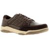 Hush Puppies finley Leder Herren Freizeitschuhe braun