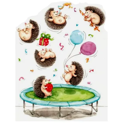 Hedgehog Trampoline Transparent Silicone Stamp And Metal Die/Seal For DIY Scrapbooking/Photo Album