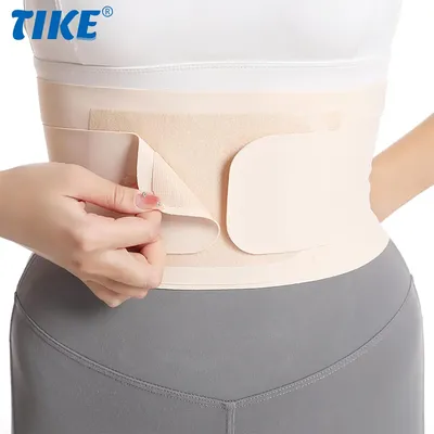 Ultra Thin Waist Brace with 3D Lumbar Pad, 2 Flexible Supports, Back Brace for Lower Back Pain