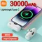 Xiaomi Mini 30000mAh Power Bank Built Cable Portable Mobile Phone Charger External Battery Capsule