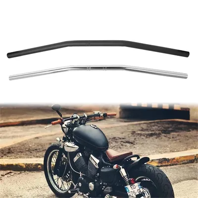 Motorcycle Cafe Racer Handlebar 25mm 22mm Drag Straight Bar Handle Bars For Honda Kawasaki Yamaha