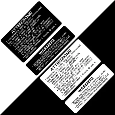 Reflective Motorcycle Fuel Tank Warning Stickers Universal Motorcycle Suitable for DUCATI 797 821