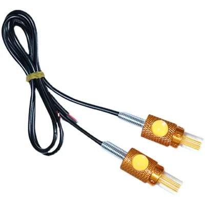 2PCS General Motorcycle LED Turn Signal Light License Plate Light Eagle Eye Indicator Light LED