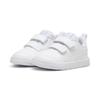 Sneaker PUMA "COURTFLEX V3 V INF", Gr. 26, weiß (puma weiß, puma weiß, silber mist), Synthetik, unifarben, sportlich, Schuhe, für Kinder