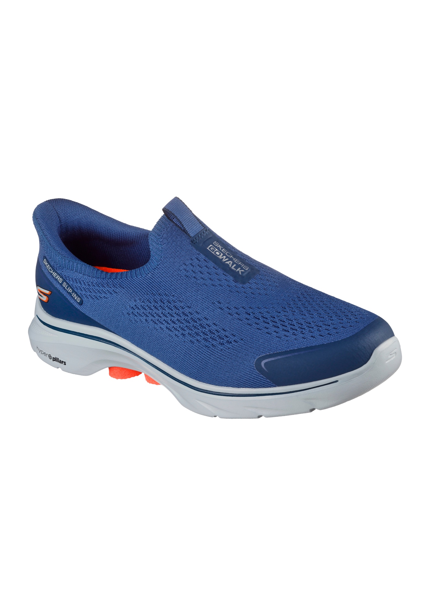 Extra Wide Width Men's Skechers GO WALK 7 Easy Evolution Slip-Ins by Skechers in Navy (Size 14 WW)