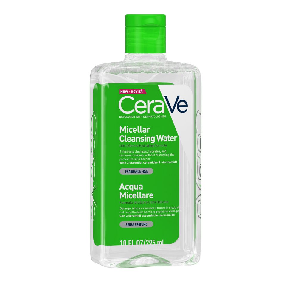CeraVe Acqua Micellare, con 3 ceramidi essenziali: idrata, strucca ed