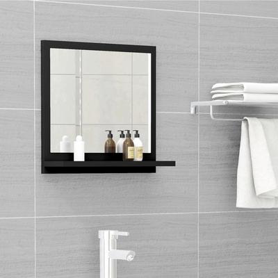 TEMU Black Bathroom Mirror 40x10.5x37 Cm Material Image