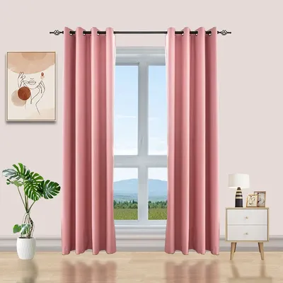 1PC Blackout Curtains With Black TPU Interlining Thin and Light Drapery Panel for Bedroom Meetingroom Share Room Office